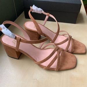 JCrew Suede Asymmetric Sandals